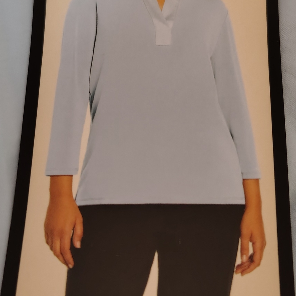 Banana Republic Light Blue Long Sleeve Top